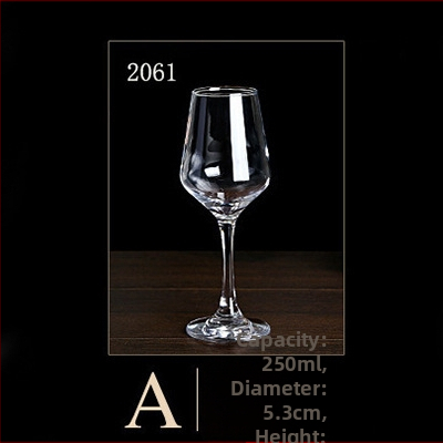 Set de pahare din sticlă pentru vin roșu, uz casnic și hotelier, pahare înalte, design creativ, 201–300 ml, 6–10 buc.
