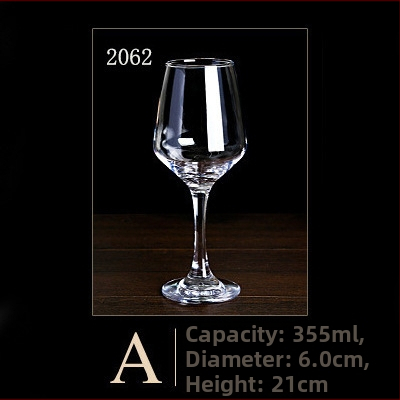 Set de pahare din sticlă pentru vin roșu, uz casnic și hotelier, pahare înalte, design creativ, 201–300 ml, 6–10 buc.