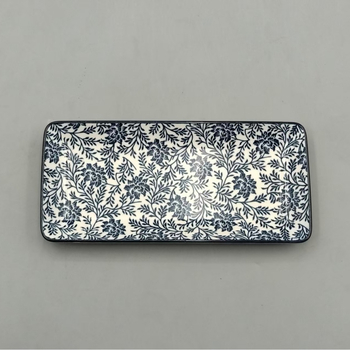 Vas ceramice în stil japonez cu desen sub glazură pe ramuri – set de veselă modern minimalist: farfurii pentru sushi, boluri cu motive de zăpadă și boluri pentru fructe
