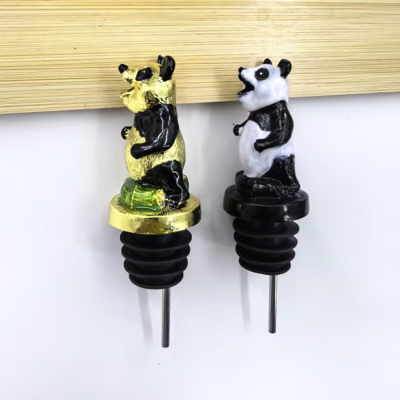 Distribuitor creativ pentru vin cu cap de urs-cangur, din aliaj de zinc și oțel inoxidabil 304