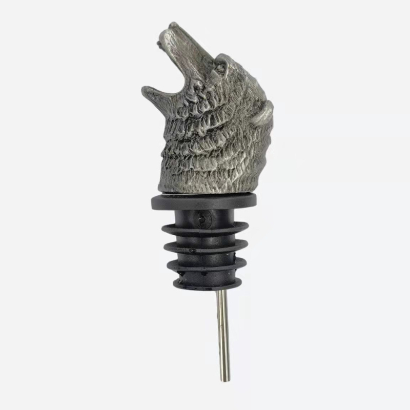 Distribuitor creativ pentru vin cu cap de urs-cangur, din aliaj de zinc și oțel inoxidabil 304