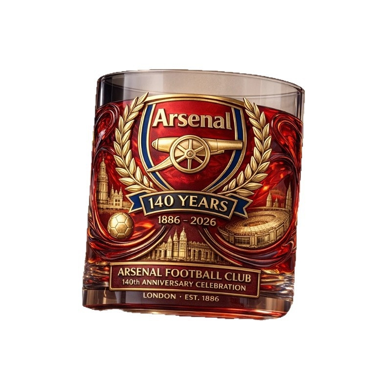 Pahar de whisky Liverpool – pahar memorial, 301–400 ml, sticlă borosilicată de înaltă calitate, stil modern minimalist