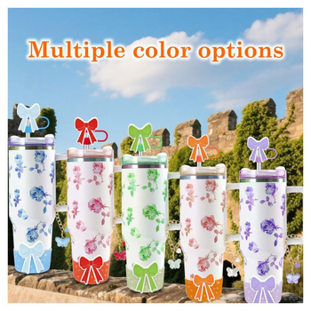 Set de accesorii pentru paharele sportive Stanley, de 30 oz/40 oz cu pai, include un fluture