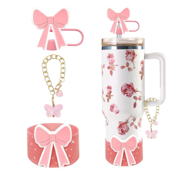 Set de accesorii pentru paharele sportive Stanley, de 30 oz/40 oz cu pai, include un fluture