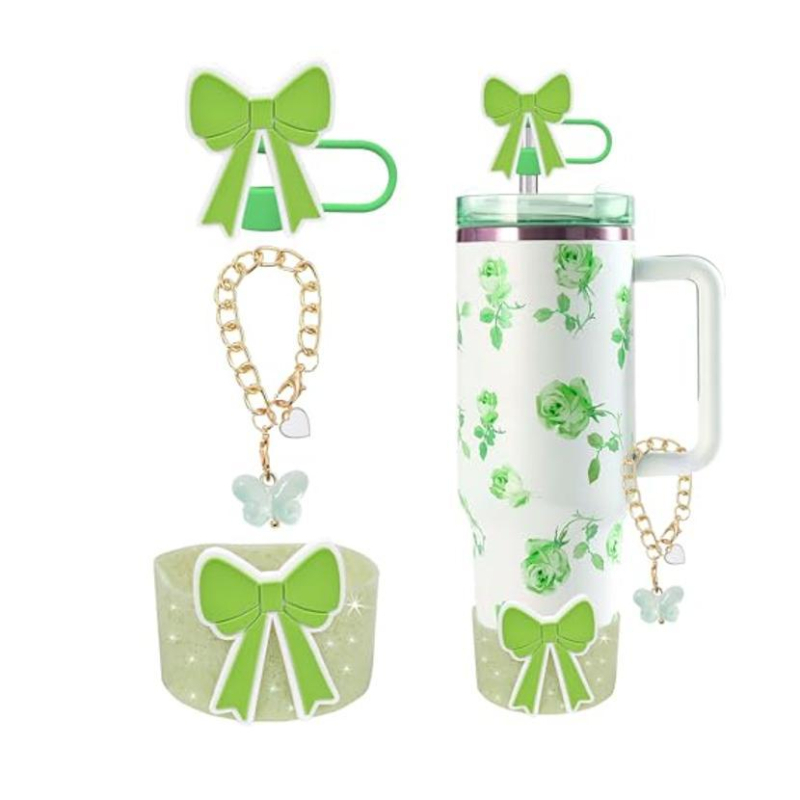 Set de accesorii pentru paharele sportive Stanley, de 30 oz/40 oz cu pai, include un fluture