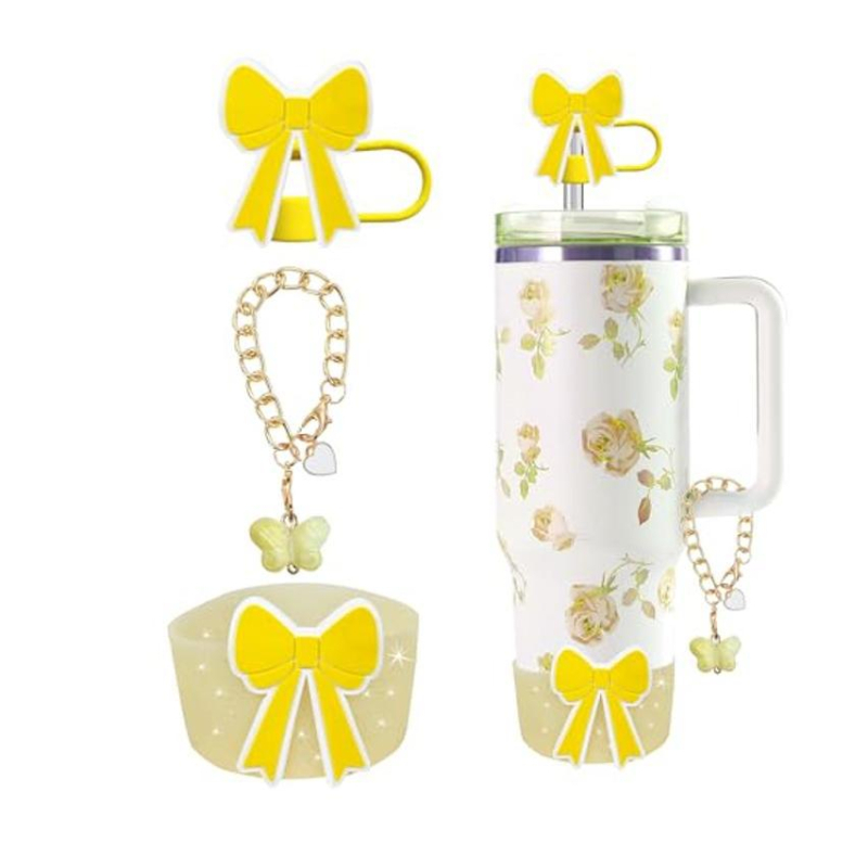 Set de accesorii pentru paharele sportive Stanley, de 30 oz/40 oz cu pai, include un fluture