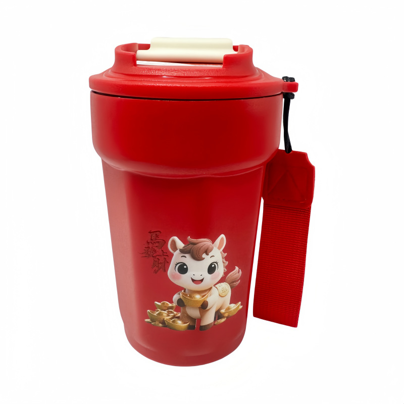 Cana de cafea octagonală din oțel inoxidabil 316, cu izolație, menține cald și rece, cu logo personalizat
