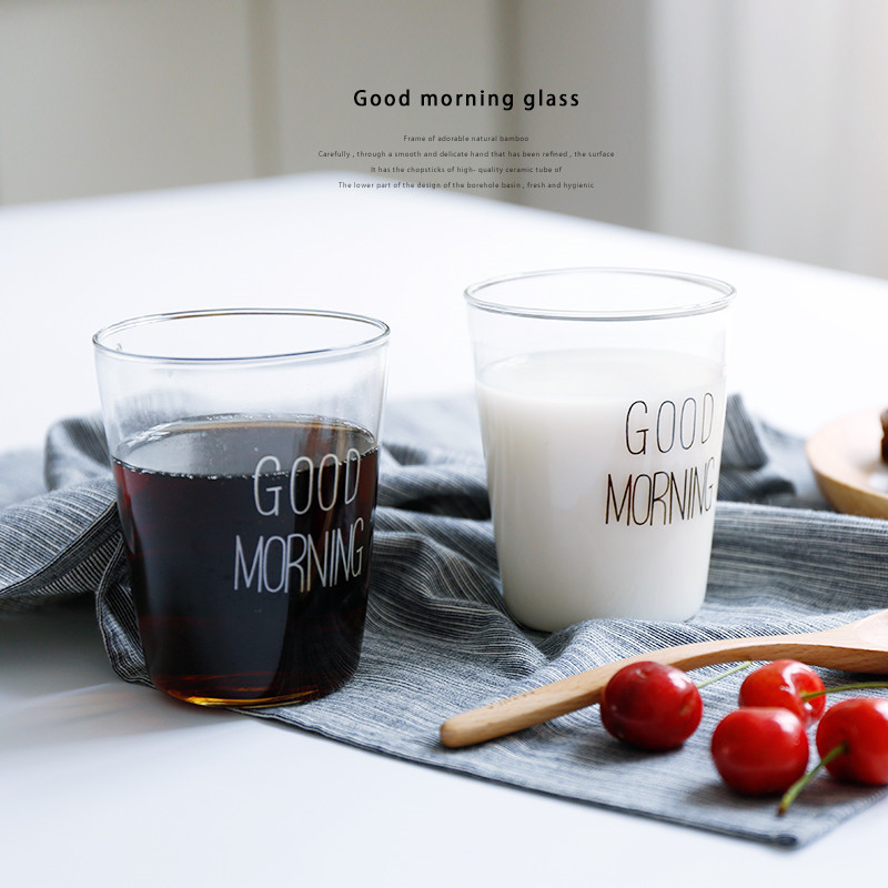 Căniță de mic dejun din sticlă borosilicat cu capac, pentru cafea, lapte sau suc, cu posibilitatea imprimării unui model