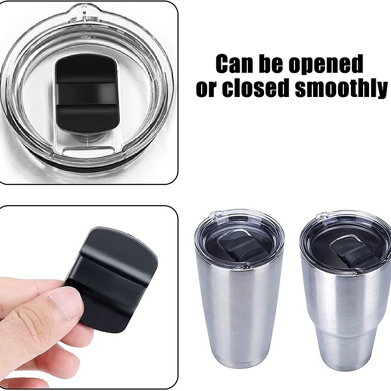 Capac magnetic pentru tumbler de 30oz și 20oz Ice Cup, capac pentru pahar din sticlă cu placă de apăsare