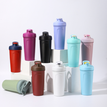 Shaker pentru milkshake cu mâner, capacitate mare, din oțel inoxidabil 304, termos izolat pentru exterior