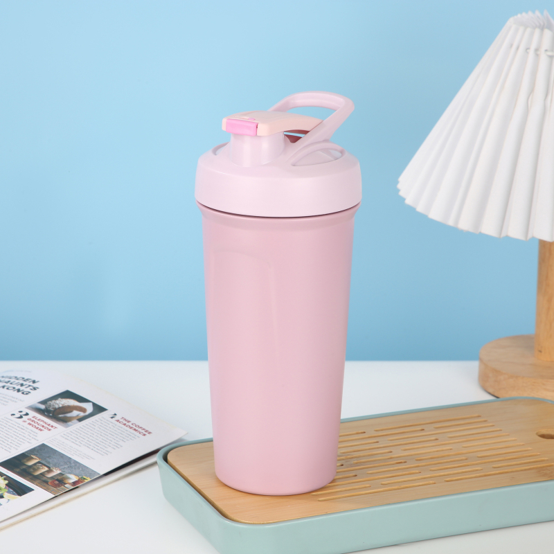 Cană termos din oțel inoxidabil 304, capacitate mare, pentru milkshake și shake proteic, portabilă pentru activități în aer liber