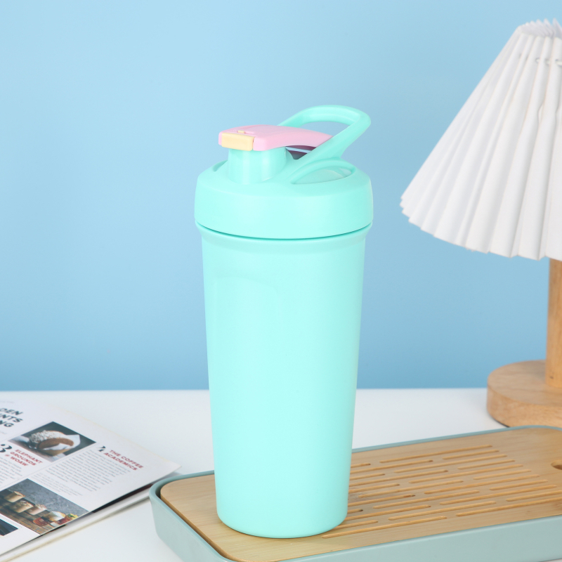 Cană termos din oțel inoxidabil 304, capacitate mare, pentru milkshake și shake proteic, portabilă pentru activități în aer liber