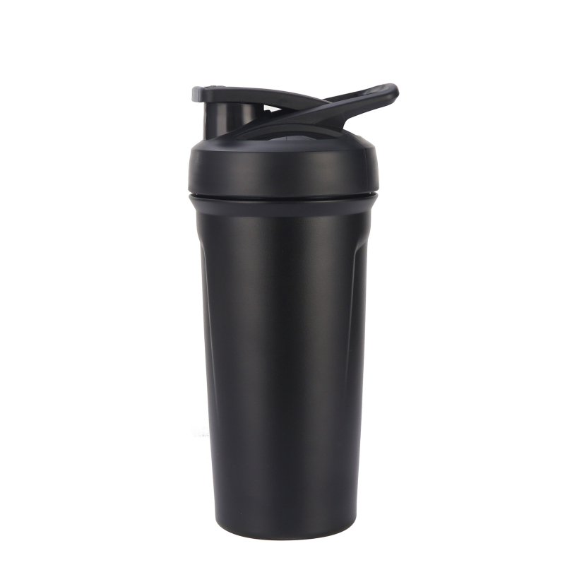 Cana termoizolantă din oțel inoxidabil 304 cu mâner – shaker portabil pentru proteine, exterior