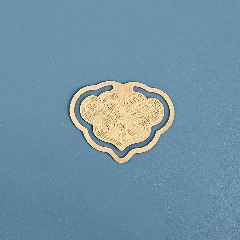 Semn de carte metalic, în stil chinezesc personalizat, design decupat decorativ, suvenir din obiective turistice, cutie cadou