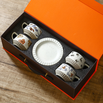 Gabby Ceramics set de cești pentru cafea, într-o cutie cadou premium, potrivit pentru relocare la un nou cămin și pentru ziua de naștere