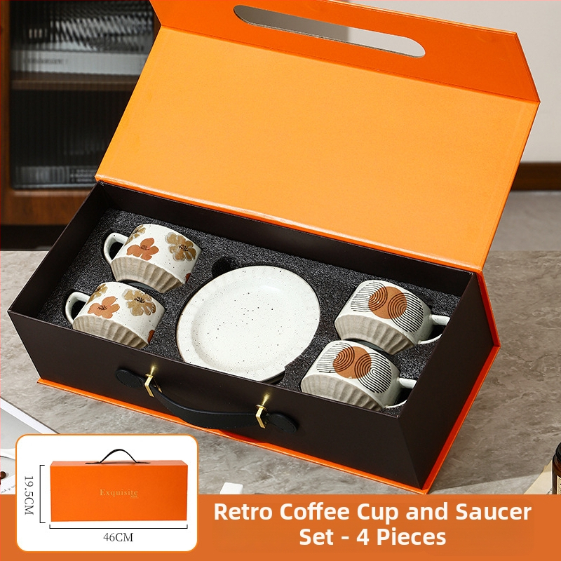 Gabby Ceramics set de cești pentru cafea, într-o cutie cadou premium, potrivit pentru relocare la un nou cămin și pentru ziua de naștere