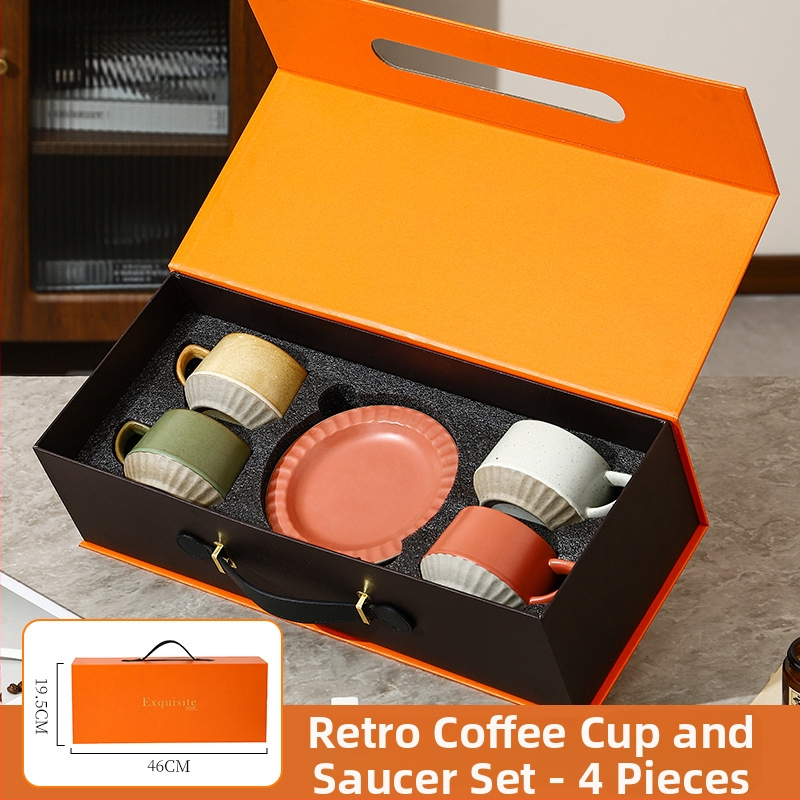 Gabby Ceramics set de cești pentru cafea, într-o cutie cadou premium, potrivit pentru relocare la un nou cămin și pentru ziua de naștere