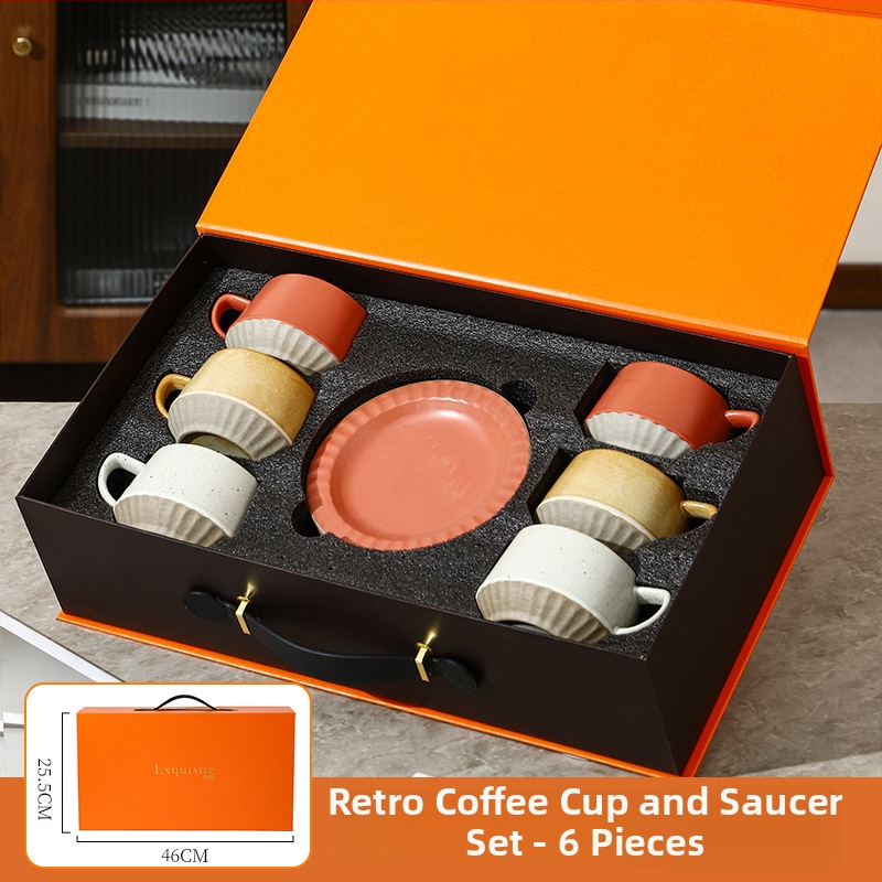 Gabby Ceramics set de cești pentru cafea, într-o cutie cadou premium, potrivit pentru relocare la un nou cămin și pentru ziua de naștere