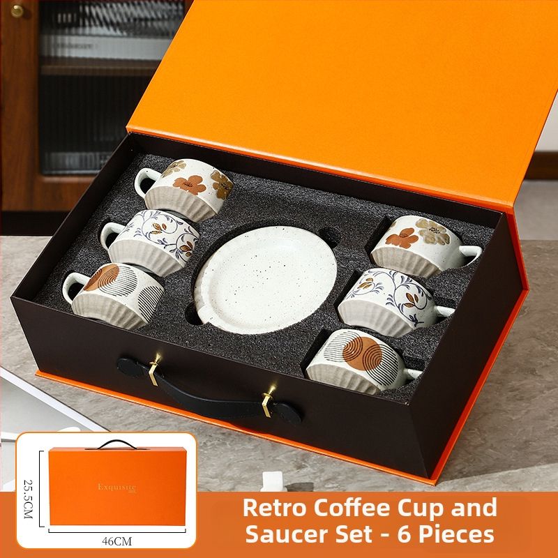 Gabby Ceramics set de cești pentru cafea, într-o cutie cadou premium, potrivit pentru relocare la un nou cămin și pentru ziua de naștere