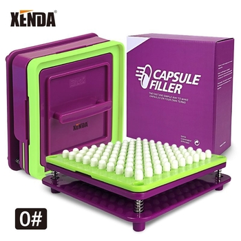 Xenda No. 0 Mașină de umplere capsule cu 100 găuri, placă de umplere – Mașină de umplere pulbere (Profesională)