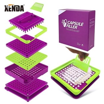 Xenda No. 0 Mașină de umplere capsule cu 100 găuri, placă de umplere – Mașină de umplere pulbere (Profesională)