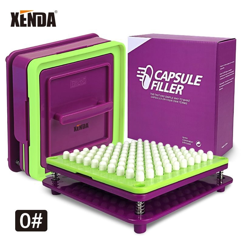 Xenda No. 0 Mașină de umplere capsule cu 100 găuri, placă de umplere – Mașină de umplere pulbere (Profesională)
