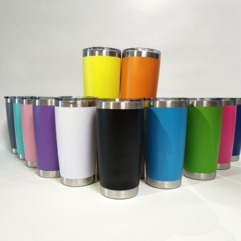 Cană auto din oțel inoxidabil, 20oz, cu pai, izolație vacuum, portabilă pentru băuturi