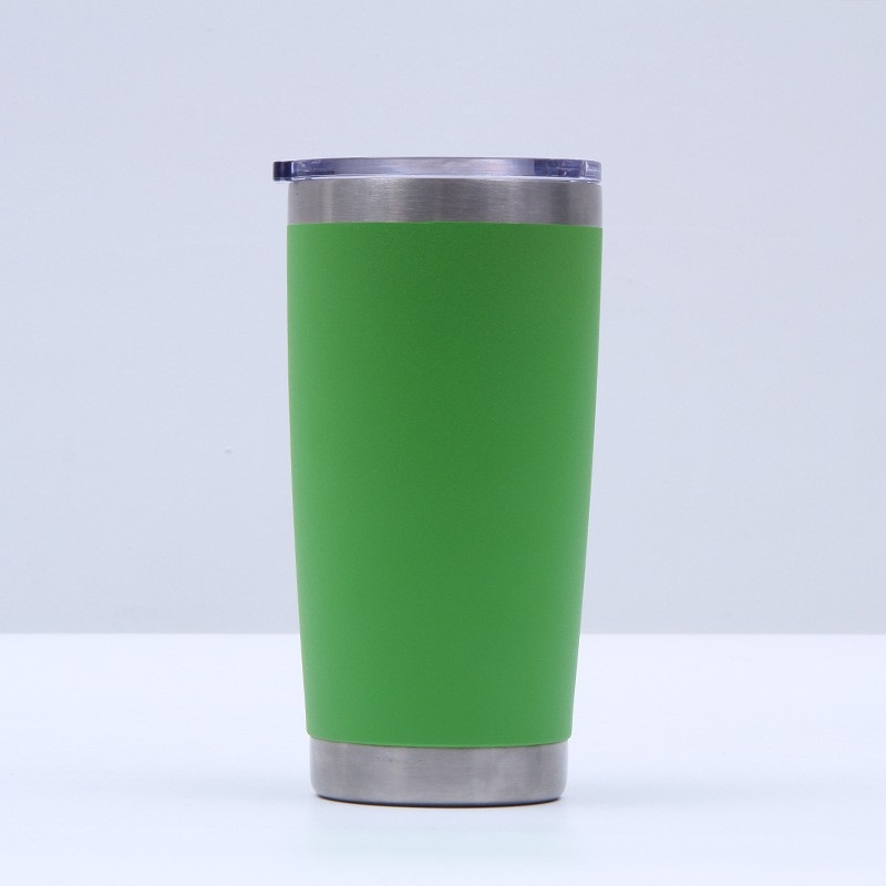 Cană auto din oțel inoxidabil, 20oz, cu pai, izolație vacuum, portabilă pentru băuturi