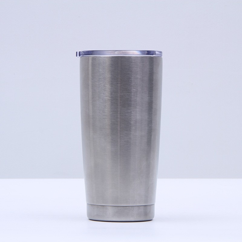 Cană auto din oțel inoxidabil, 20oz, cu pai, izolație vacuum, portabilă pentru băuturi