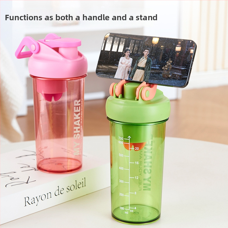 Zatvorena čaša za milkshake s poklopcem i ručkom, shaker za vježbanje na otvorenom, s velikim kapacitetom