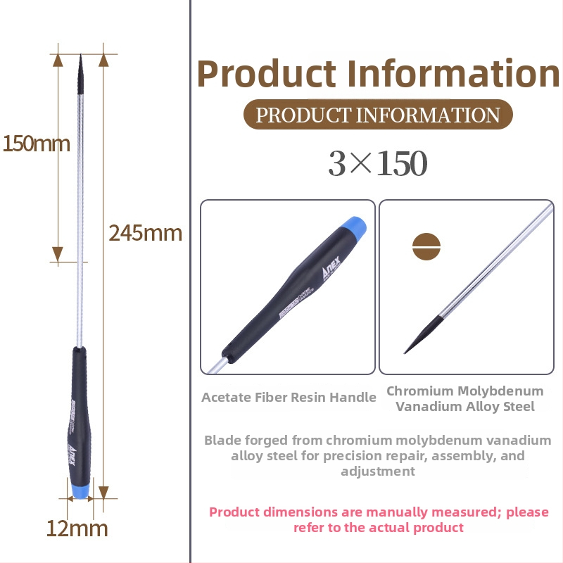 ANEX set de șurubelnițe de precizie pentru camere și laptopuri – capete crucișate și plate, dimensiune mică