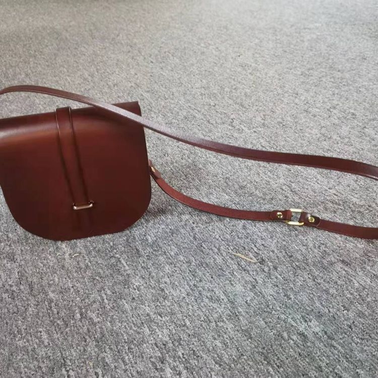 Torba tipa sedlo od prave kože, ženska torba na rame