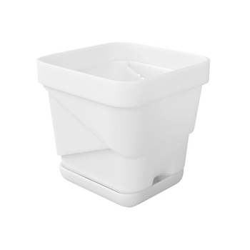 Ghiveci plastic respirabil pentru suculente, cu tavă inferioară pătrată îmbunătățită, pentru birou sau casă, design Nordic creativ.