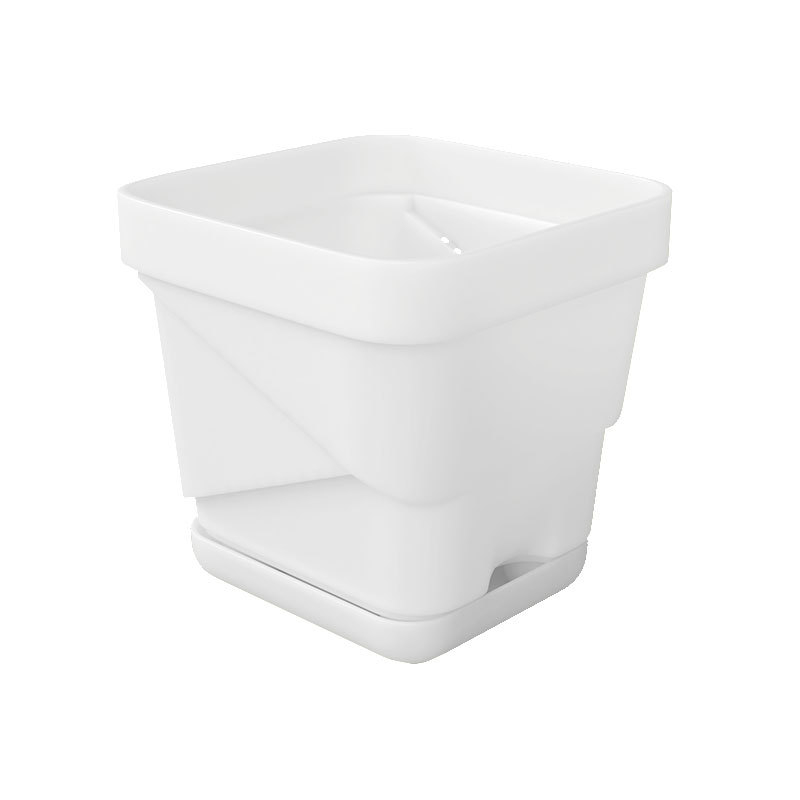 Ghiveci plastic respirabil pentru suculente, cu tavă inferioară pătrată îmbunătățită, pentru birou sau casă, design Nordic creativ.