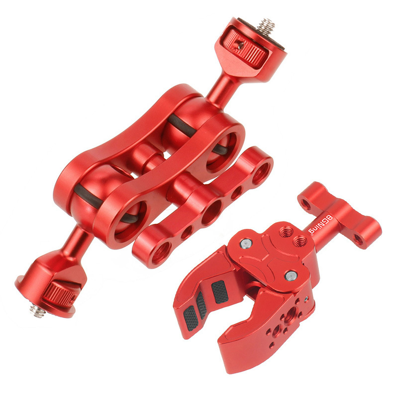 BGNing Αλουμινίου κράμα, C-τύπου crab clamp για γιμπαλ και DSLR κάμερα, μαγικό βραχίονας επέκτασης τρίποδου