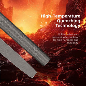 Set de fișiere din oțel carbon înalt: plat, triunghiular, semi-rotund, pătrat cu dinți medii, în dimensiuni de 6–12 inch