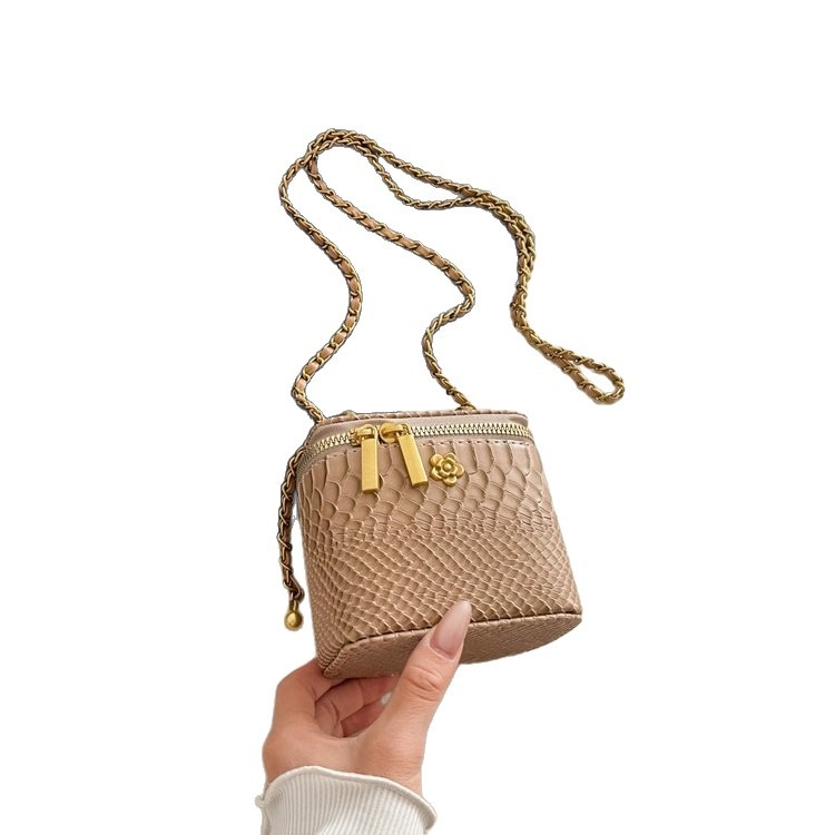 Ženska mini torbica preko ramena 2025 PU koža, uzorak krokodila, elegantna kozmetička torba