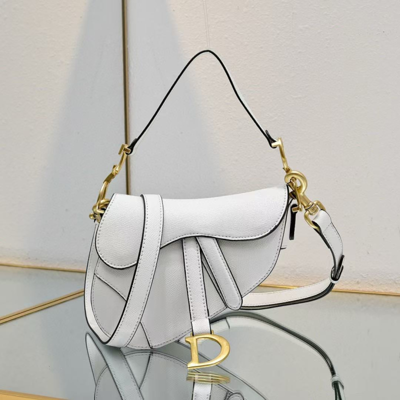 Sedlasta torba od prave kože s uzorkom palminog otiska, široka naramenica, srednje veličine, ženska crossbody torba