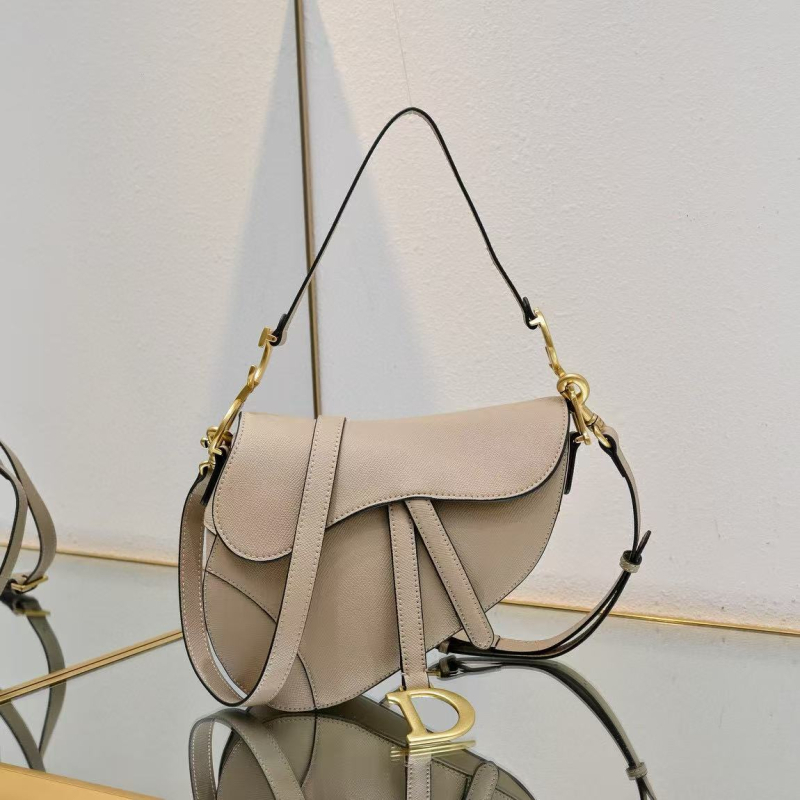 Sedlasta torba od prave kože s uzorkom palminog otiska, široka naramenica, srednje veličine, ženska crossbody torba