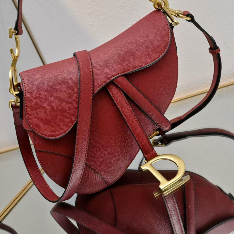 Sedlasta torba od prave kože s uzorkom palminog otiska, široka naramenica, srednje veličine, ženska crossbody torba