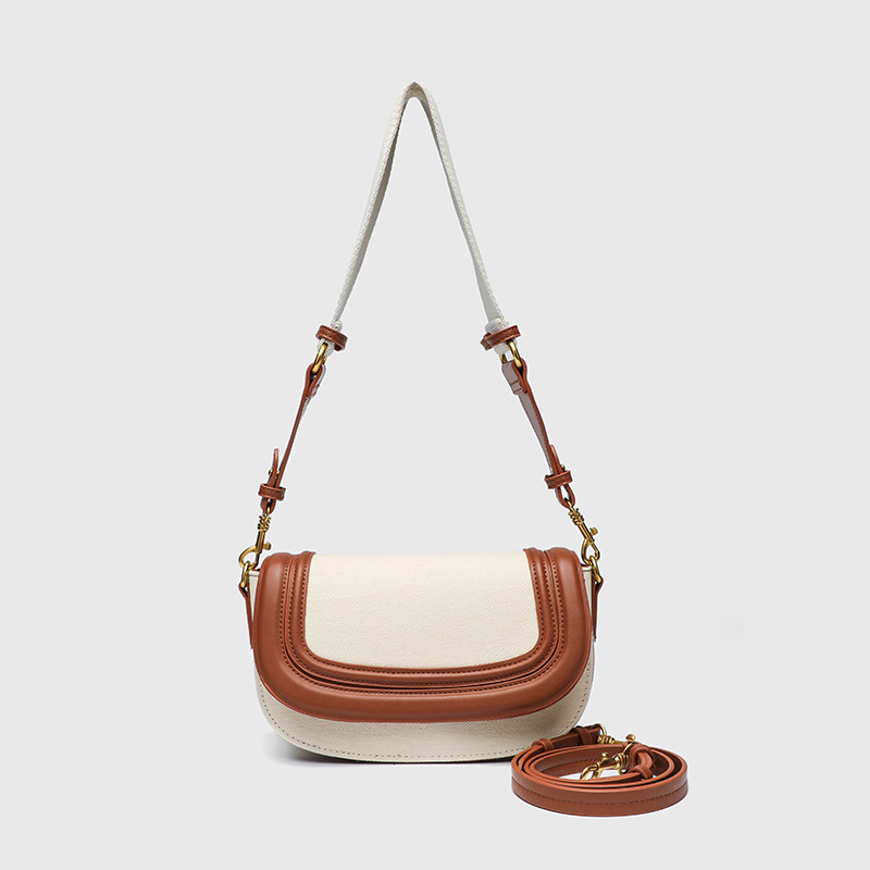 Sedlovita torba sa širokim remenom, mala crossbody torba za svakodnevno nošenje, moderna i svestrana s dojmom luksuza