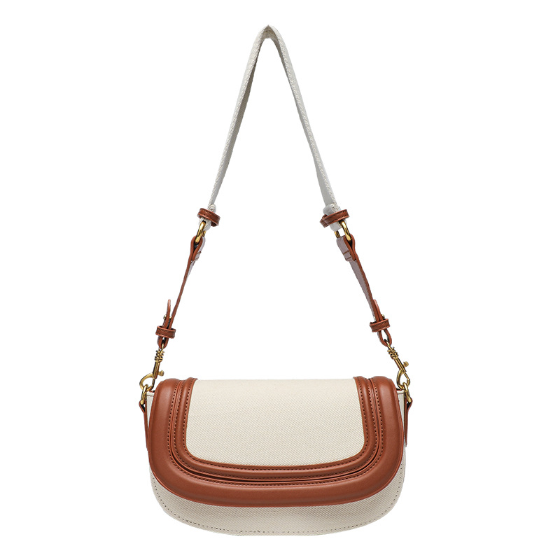 Sedlovita torba sa širokim remenom, mala crossbody torba za svakodnevno nošenje, moderna i svestrana s dojmom luksuza
