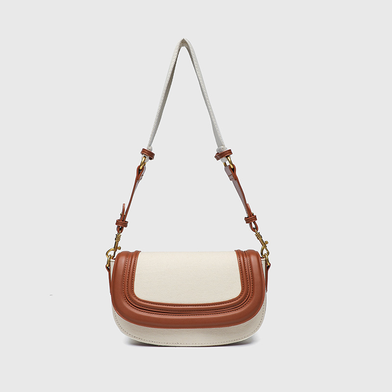 Sedlovita torba sa širokim remenom, mala crossbody torba za svakodnevno nošenje, moderna i svestrana s dojmom luksuza