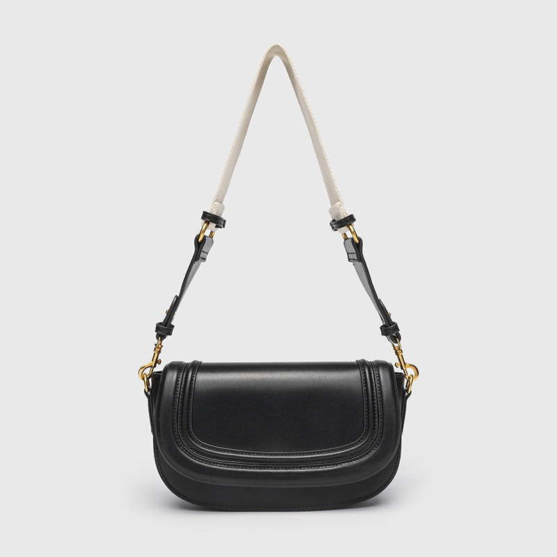 Sedlovita torba sa širokim remenom, mala crossbody torba za svakodnevno nošenje, moderna i svestrana s dojmom luksuza