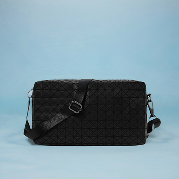 Unisex torba preko ramena u obliku sedla za kameru, silikon, s romboidnim uzorkom