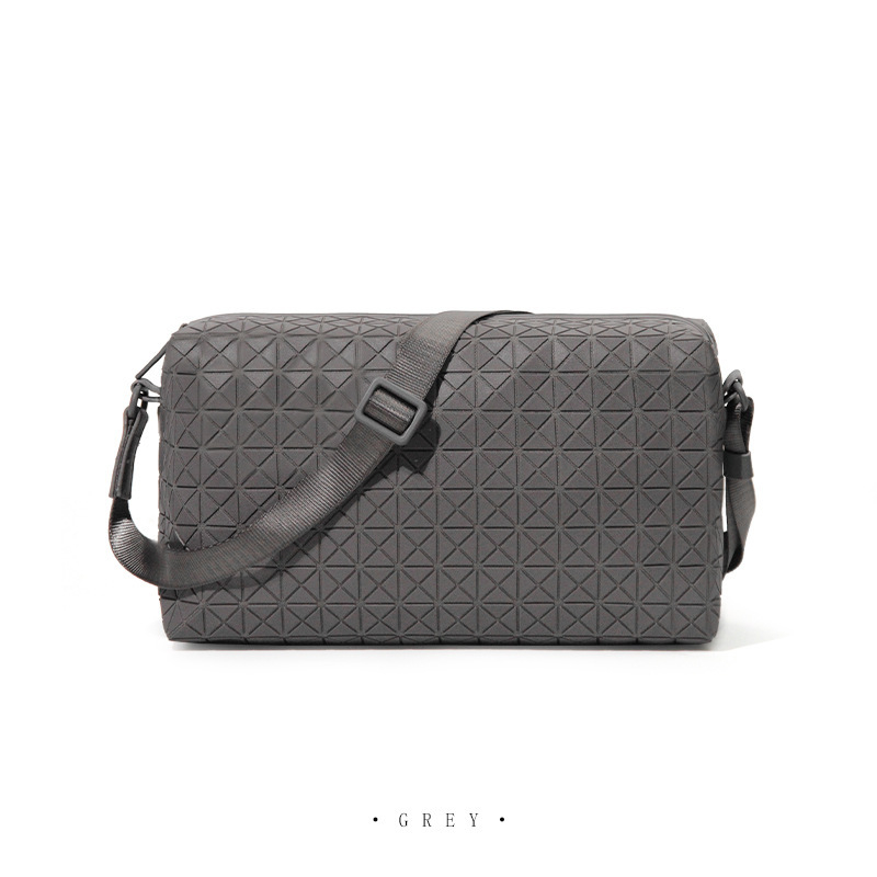 Unisex torba preko ramena u obliku sedla za kameru, silikon, s romboidnim uzorkom