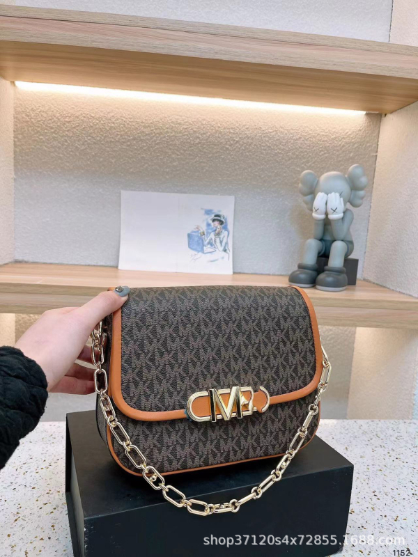 Parker serija torba tip sedla sa zlatnim lancem, ramenska torba s preklopom