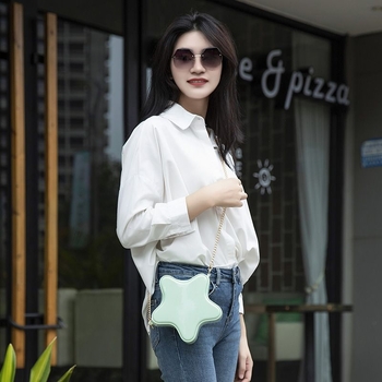 2026 nova Jelly torba s petokrakom zvijezdom, mini ženska crossbody torba s lancem, torbica za ruž, velika veličina