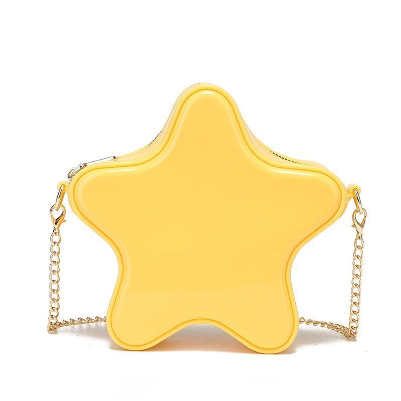 2026 nova Jelly torba s petokrakom zvijezdom, mini ženska crossbody torba s lancem, torbica za ruž, velika veličina