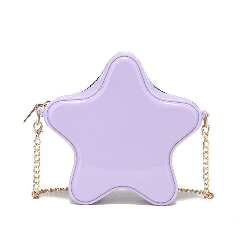 2026 nova Jelly torba s petokrakom zvijezdom, mini ženska crossbody torba s lancem, torbica za ruž, velika veličina